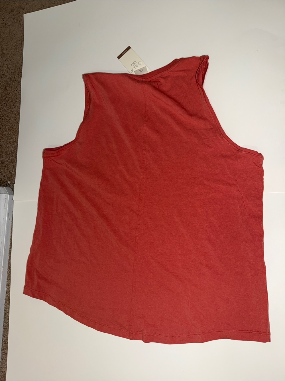 CALIA by Carrie Underwood Rust-Red Muscle Tank